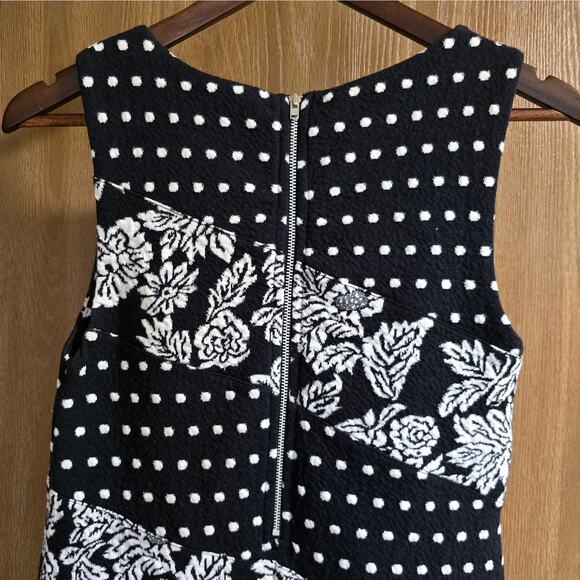 Anthropologie Maeve Effemy Floral Polka Dot Jacquard Shift Dress. - Picture 5 of 13